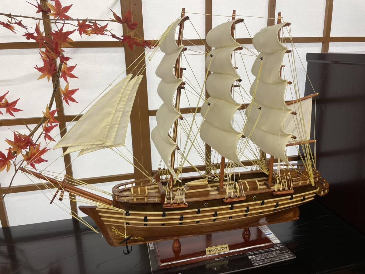 帆船模型　FRANCE Ⅱ フランスⅡ　船　モデルシップ　職人手作り　舟　軍艦 帆船模型 FRANCE Ⅱ フランスⅡ 船 モデルシップ 職人手作り 舟